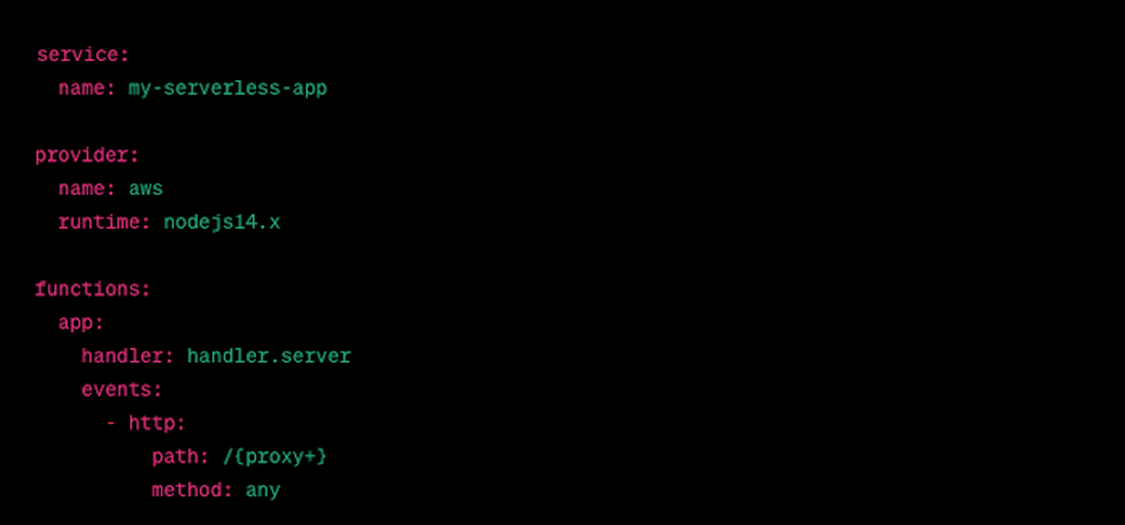 Serverless framework