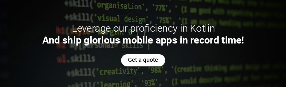 Kotlin Footer Banner